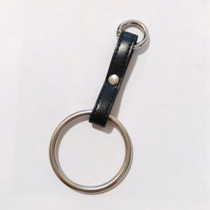 MIXXMIX Belt Loop Hoop Ring Keychain Black